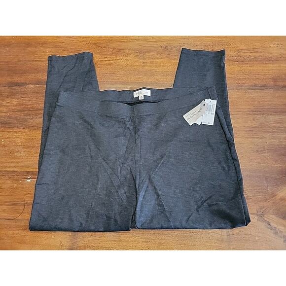 Philosophy pull on pant black gray stretch comfortable casual plaid size 3X - Picture 1 of 6